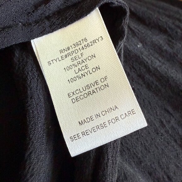 DanielRainn Black Lace Blouse – Size Small - Picture 5 of 6